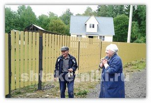 Фото забора штакетник RAL 1014 бежевый в Барнауле